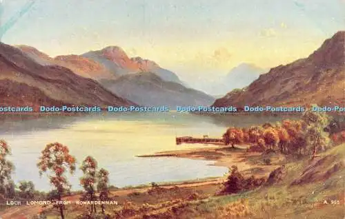 R230312 Loch Lomond From Rowardennan Valentines No 955 Art Colour Edward H Thomp