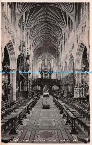 R228820 Kathedrale von Exeter The Choir Looking West Tuck RP Kunstverlag