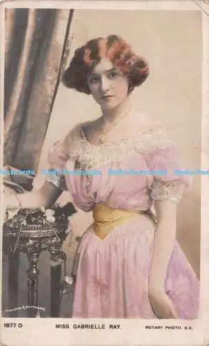 R228914 Johnston und Hoffmann 1677 D Miss Gabrielle Ray Rotary Photo 1906