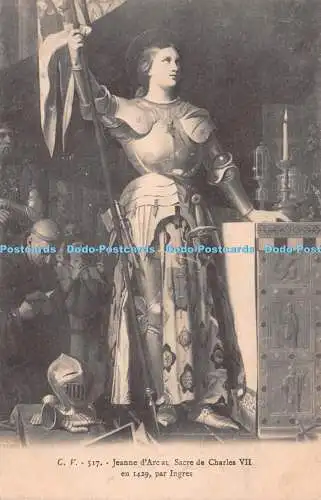 R229029 C V 517 Jeanne dArc at Sacre de Charles VII en 1429 par Ingres