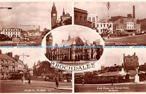 R232027 Rochdale Town Hall Esplanade and Post Office Broadway Park Slopes and Nu