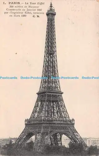 R229058 1 Paris La Tour Eiffel C M Cosson 1925