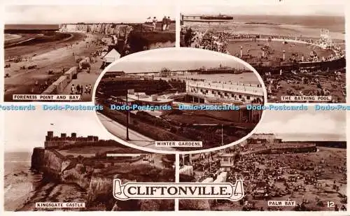 R232079 Cliftonville Winter Gardens Foreness Point and Bay The Bathing Pool Palm