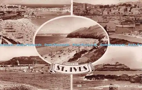 R232200 St Ives Carbis Bay Porthminster Beach The Harbour Godrevy Point Lighthou