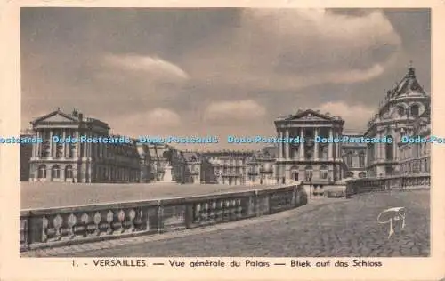 R232228 Versailles Vue generale du Palais Blick auf das Schloss Guy A Leconte Pa