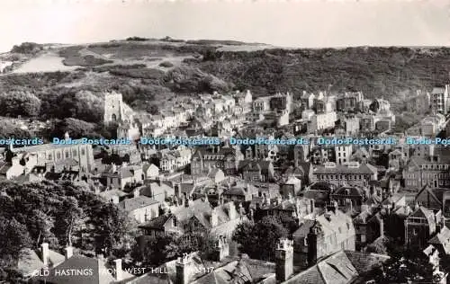 R232293 Old Hastings from West Hill Shoesmith and Etheridge Norman Real Photo Co