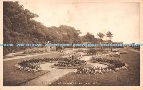 R230819 New Cliff Gardens Felixstowe Postkarte