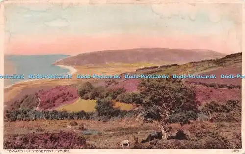 R232322 Richtung Hurlstone Point Exmoor Harvey Barton Bristol Postkarte