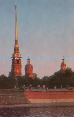 R230835 Leningrad Die Peter-und-Paul-Festung Aurora Kunstverlag gedruckt in t