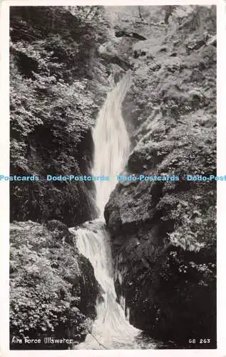 R229421 Aira Force Ullsweter GB 263 H Webster Helvellyn House 1961 RP