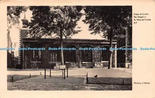 R231022 Tower of London The Chapel of St Peter ad Vincula A 9 Ministry of Works