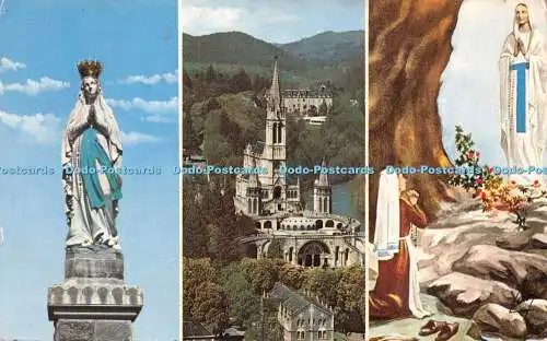 R229507 Lourdes La Vierge Couronnee La Basilique L Apparition Yan P Chambon Yanc