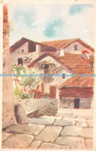 R232499 Unbekanntes Dorfhaus NMM Milano Imprime en Italie Postkarte