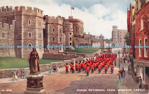 R232663 Guard Returning From Windsor Castle Valentine No 656 Art Colour Brian Ge