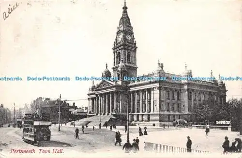 R229748 Portsmouth Town Hall J W S Postkarte 1904