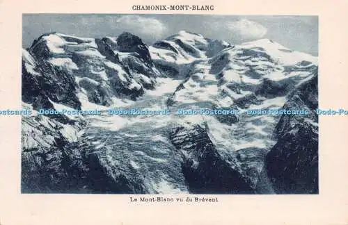 R234030 Chamonix Mont Blanc Le Mont Blanc Vu Du Brevent G Tairras