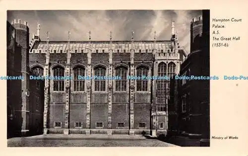 R234100 Hampton Court Palace A 5 The Great Hall 1531 6 Ministry Of Works Crown