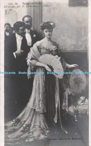 R231343 Salon de Paris Les Loups par D Etcheverry Fan ND Copyright 1906