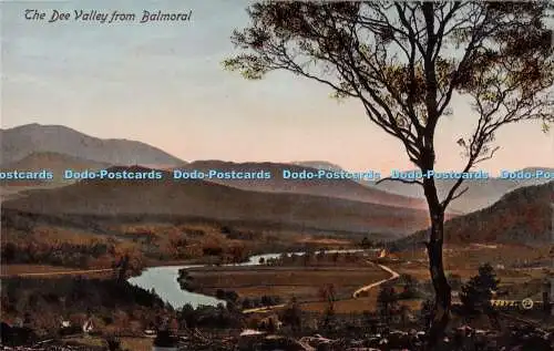 R234139 Valentine The Dee Valley From Balmoral JV Valentine No 74872