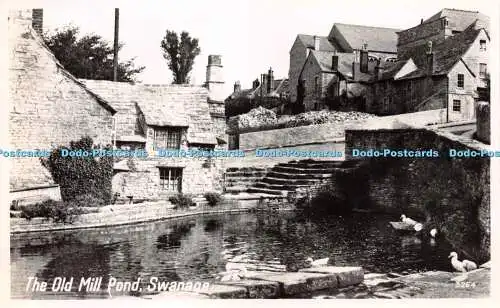 R232878 The Old Mill Pond Swanage RP Photo Precision No 3254