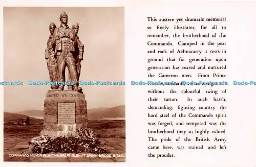 R232913 Commando Memorial In The Great Glen At Spean Bridge No 7354 RP Valentine