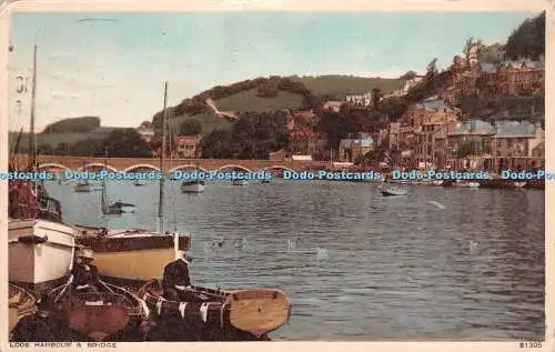 R235638 Looe Harbour and Bridge 81305 Photochrom