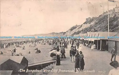 R233042 The Bungalows West Cliff Promenade Bournemouth JV No 76610 Valentines 19