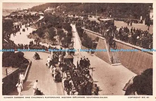 R235678 Versunkene Gärten und Kinderspielplatz Western Esplanade Southend on Se