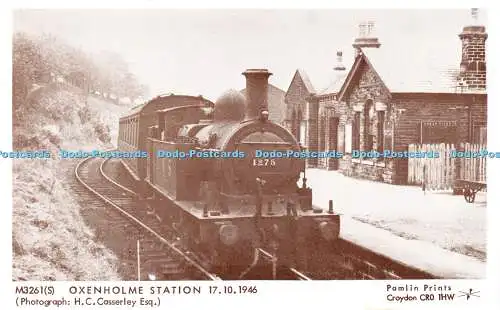 R231653 Oxenholme Station Pamlin Prints H Casserley Esq Post Card 1946