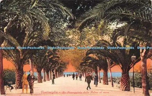 R233111 Ventimiglia La Passegiata Delle Palme Al Mare Brunner Como No 22637