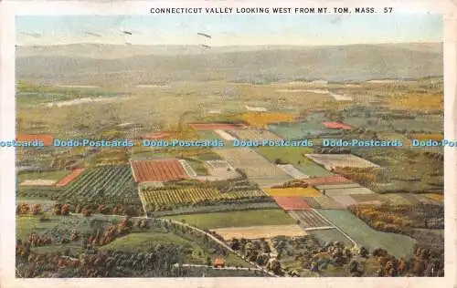 R233179 Connecticut Valley Blick nach Westen vom Mt Tom Mass 57 Chas W Hughes Mechan