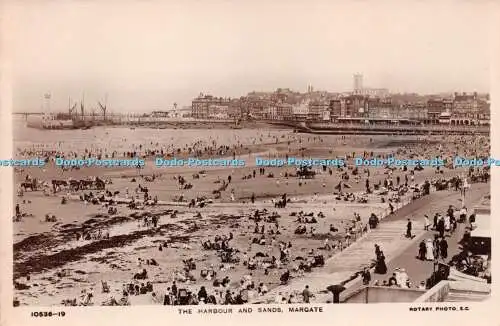 R235817 10536 19 The Harbour and Sands Margate Rotary Photo W S R Series