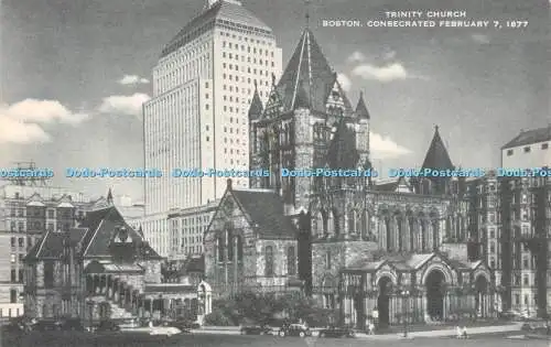 R235911 Trinity Church Boston geweiht 7. Februar 1877 Artvue Postkarte