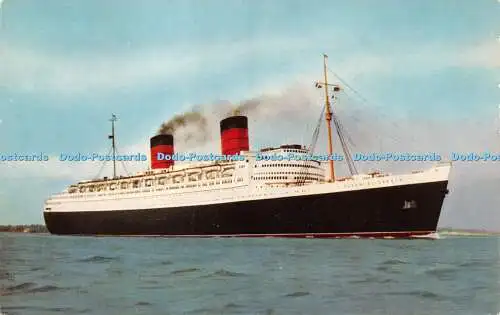 R236017 R M S Queen Elizabeth Cunard Line Salmon 5553