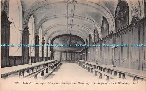 R238069 Caen Le Lycee Ancienne Abbaye aux Hommes Le Refectoire XVIII siecle ND L