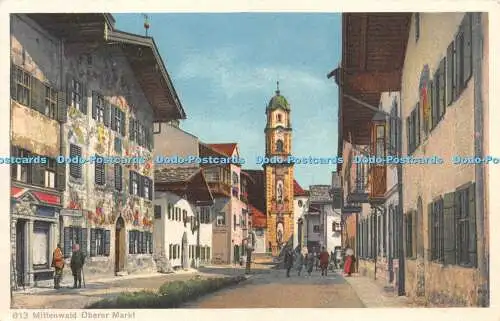 R233600 Mittenwald Oberer Markt Rudolf Rudolphi Garmisch Partenkirchen Nr 613