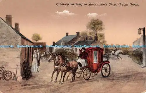 R234922 Runaway Wedding to Blacksmiths Shop Gretna Green