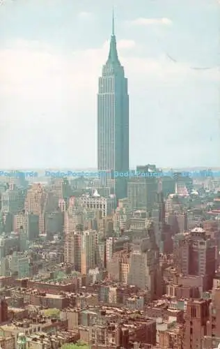 R238475 Empire State Building New York Agacia Card Company Broadway 1956