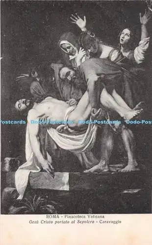 R238493 Roma Pinacoteca Vaticana Gesu Cristo portato al Sepolcro Caravaggio STA