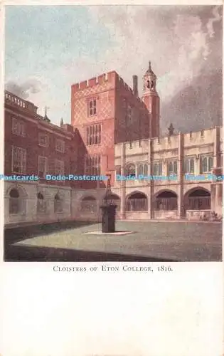 R238590 Kreuzgang des Eton College 1816 Postkarte