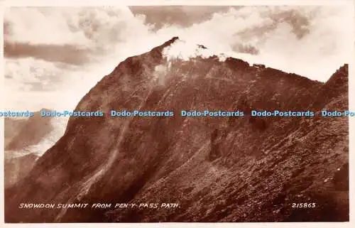 R236599 Snowdon Summit from Penny Pass Path 215865 Valentines RP
