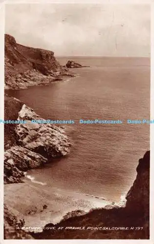 R238660 A Bathing Cove at Prawle Point Salcombe Valentine RP 1941