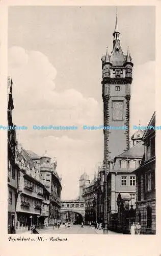 R238712 Frankfurt a M Rathaus Schöning Lübeck Postkarte