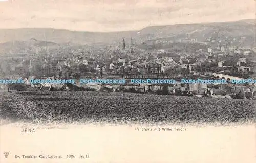 R235466 Jena Panorama mit Wilhelmshohe Dr Trenkler 1905 Je 18