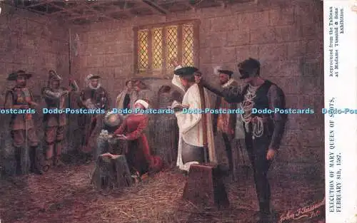 R237136 Hinrichtung Mary Queen of Scots 8. Februar 1587 Tableau bei Madame Tus