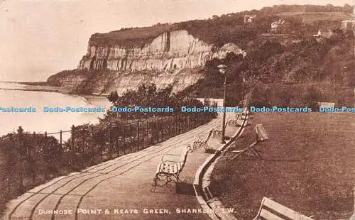 R237174 Dunnose Point and Keats Green Shanklin I W Nigh British photogravure ser