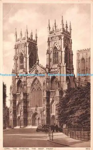 R239233 York The Minster The West Front Walter Scott Bradford 1938