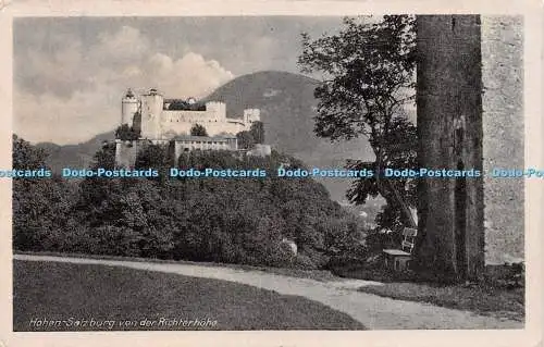 R237211 Hohen Salzburg von der Richterhöhe Nr 6344 F E Brandt 1953