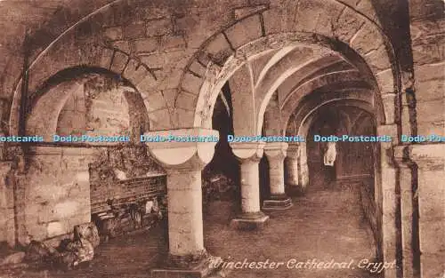 R239290 Winchester Cathedral Crypt Frith Friths Series Reigate