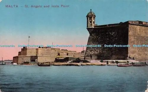 R239293 Malta St Angelo and isola Point Vistato dall Ufficio N 132 Revisione Sta